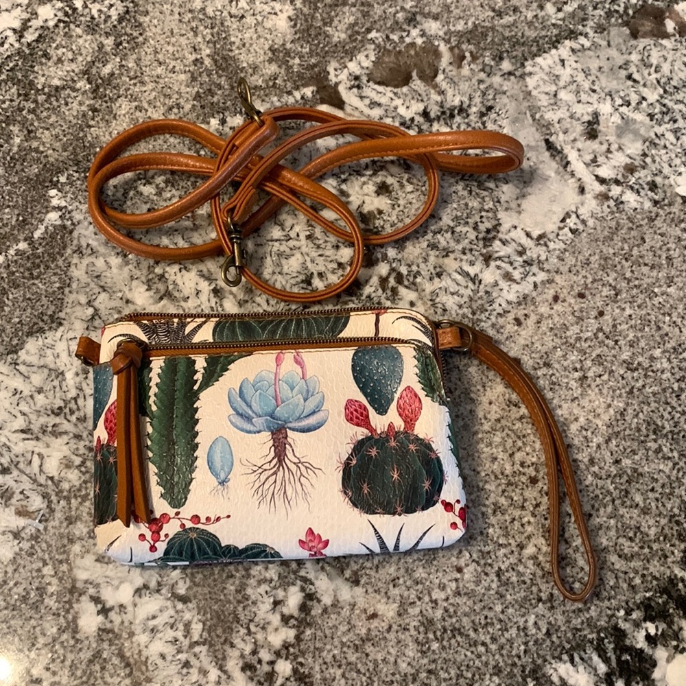 Cactus Wristlet Crossbody